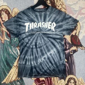 Thrasher Men's Blue and Grey T-shirt